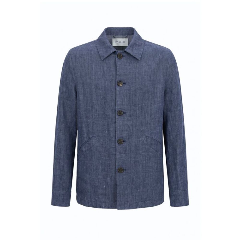 Malo Blue Linen Men's Men's Jacket